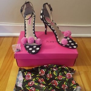 Betsy Johnson Lylly BLK PK DOT